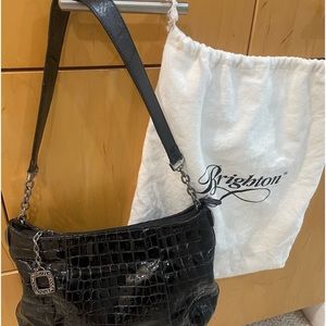 Brighton black patent leather purse